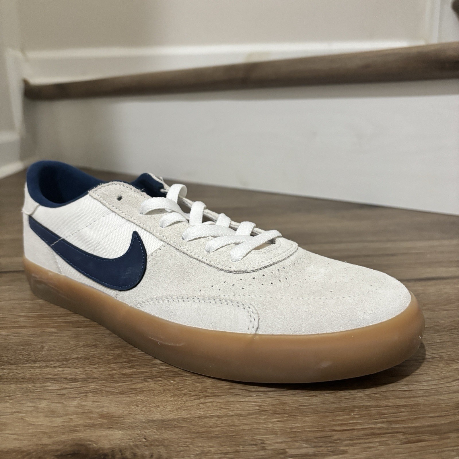 RARE Multisize Unisex Nike Heritage Vulc SB ‘White Navy’ Sneakers CD5010-102