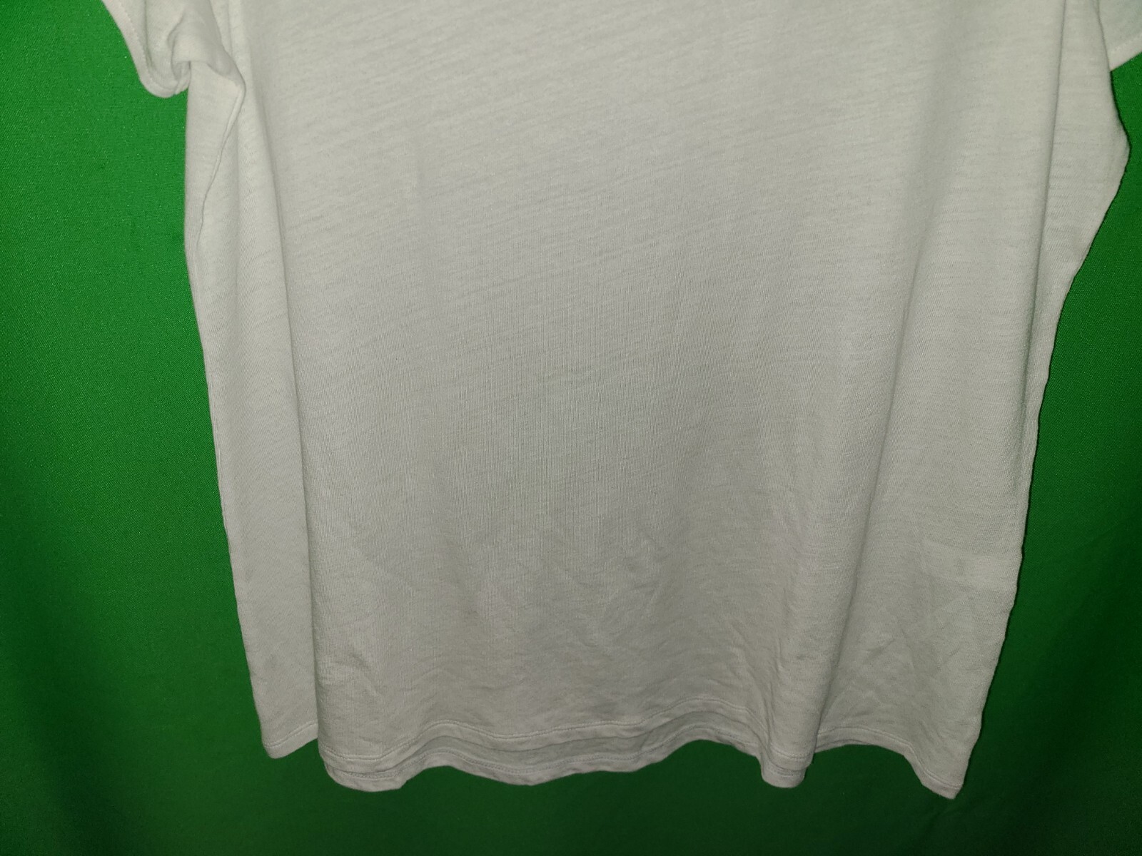 9027) NWOT J JILL petite small white linen blend knit top tee slit sleeve new PS