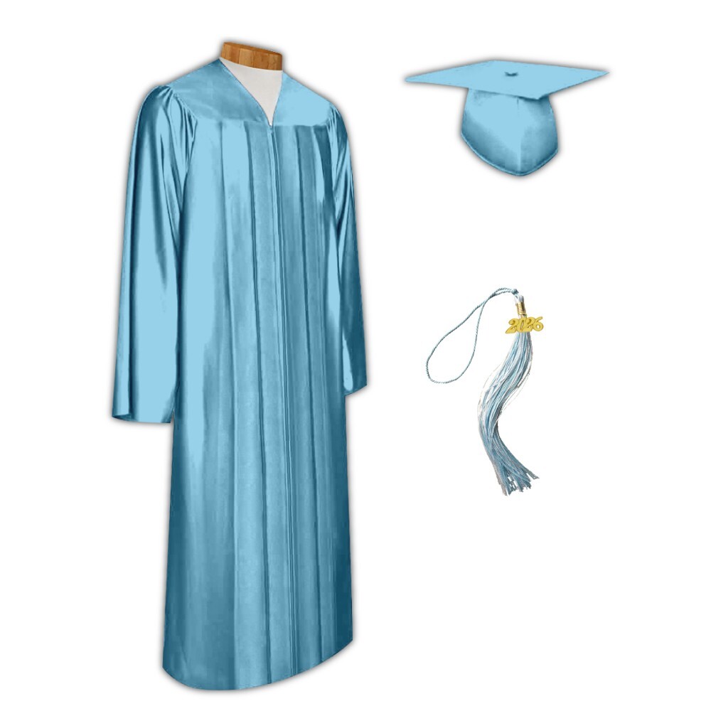2026 Shiny Graduation Cap and Gown with Tassel by Grads4Good