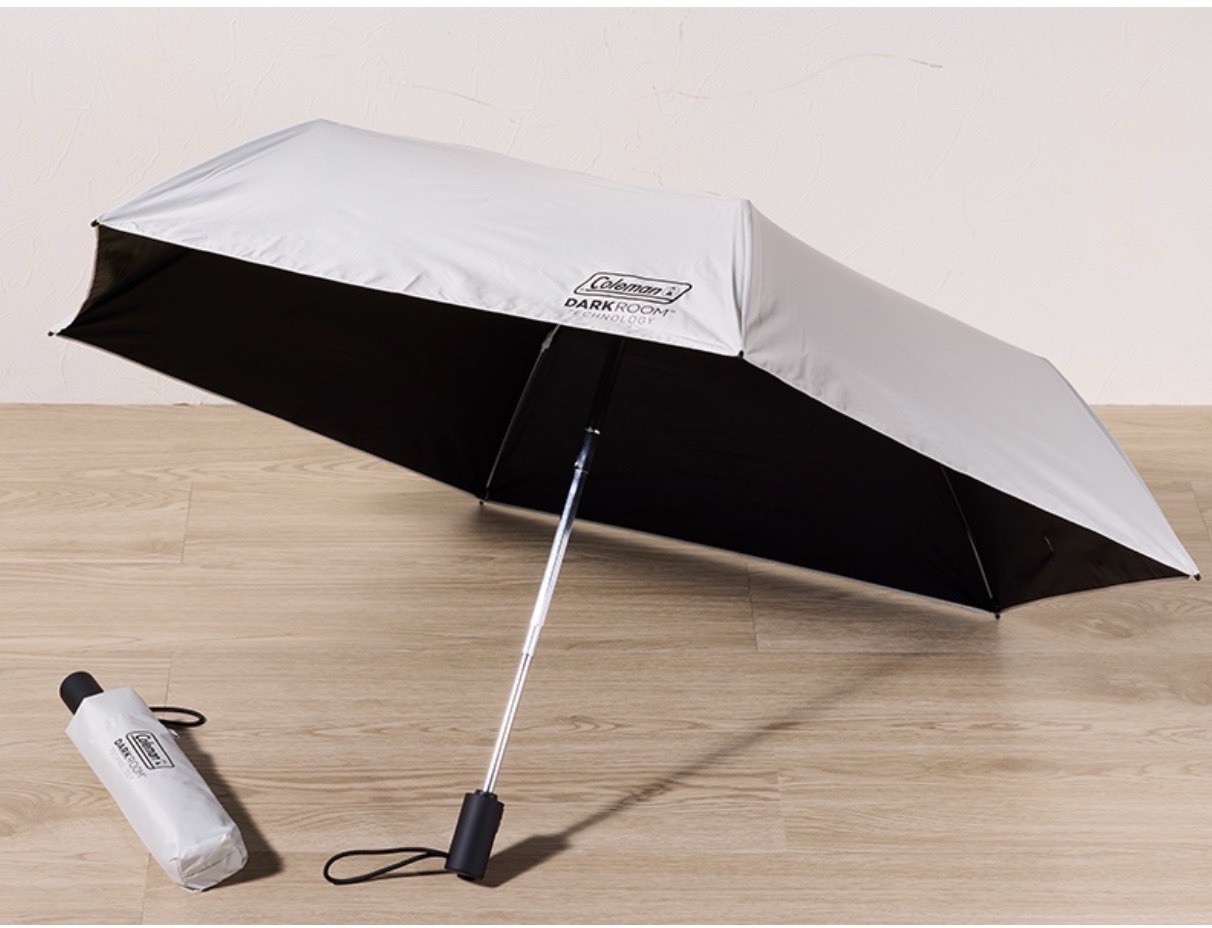 Japan Exclusive Coleman Lawson Umbrella Dark Room Automatic Sun Rain 55cm Cream⁠