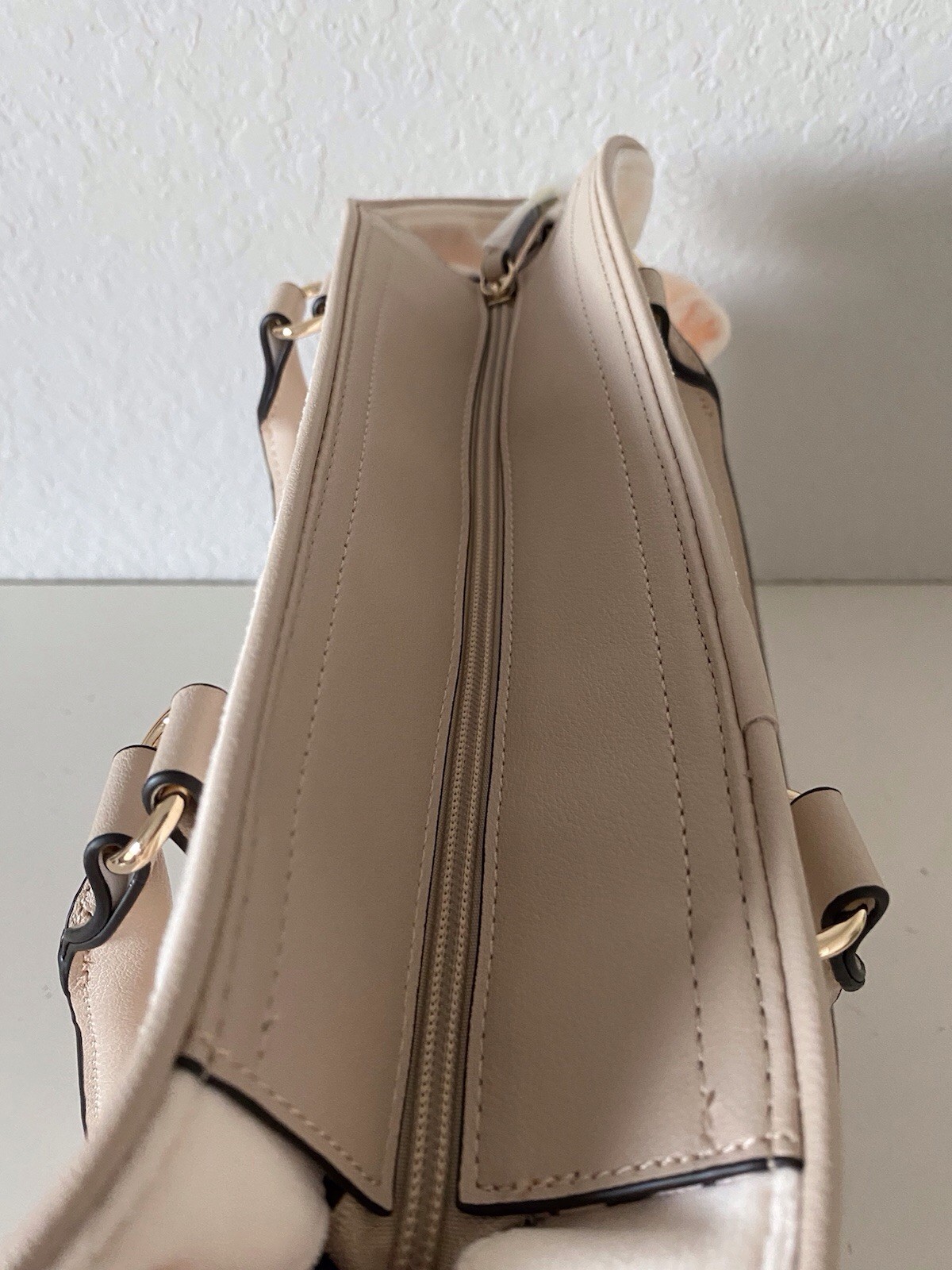 Juicy Couture Falling For Juicy Tote Bag Purse Velour Bows Soft White NEW