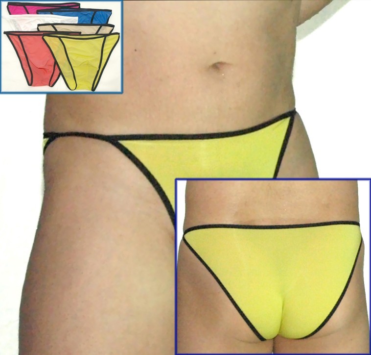 G3422 K342 Men’s String Bikini Contoured Pouch Silky Soft