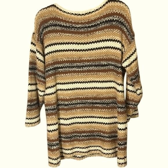 The Limited Sweater Fall Browns & Beige Stripes 21″ length P2P 22″ Sz M