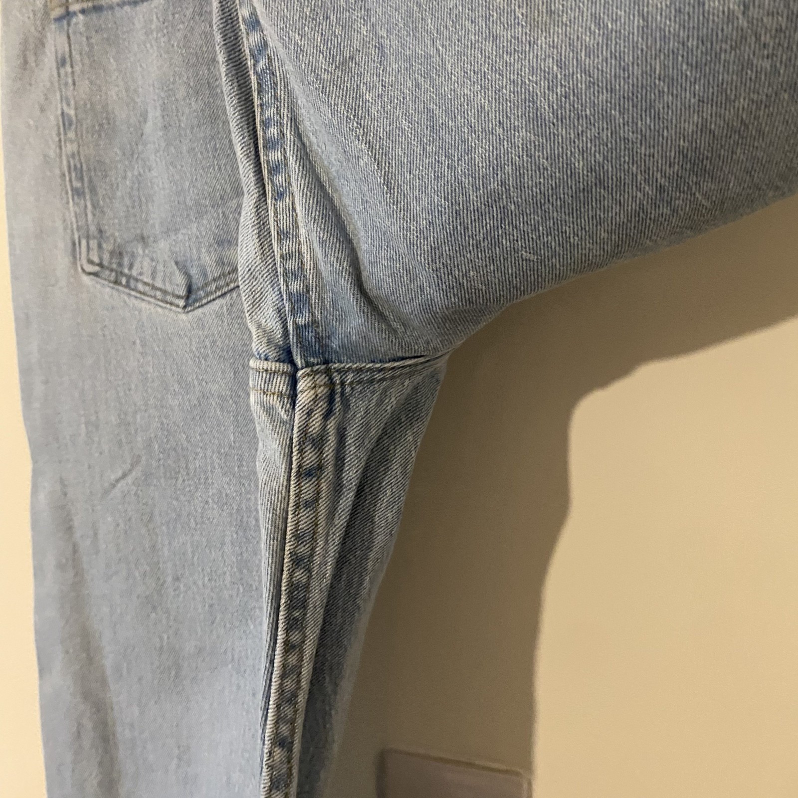 Wrangler Five Star Relaxed Fit Jeans Light Blue Stretch Denim 38W 30L 1097FXVVB