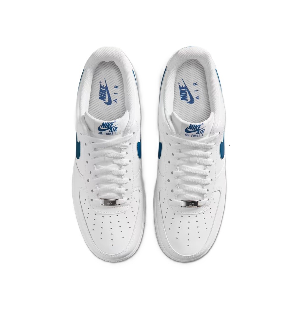 Men’s Nike Air Force 1 ’07 White/Court Blue-White (FJ4146 123) – 8