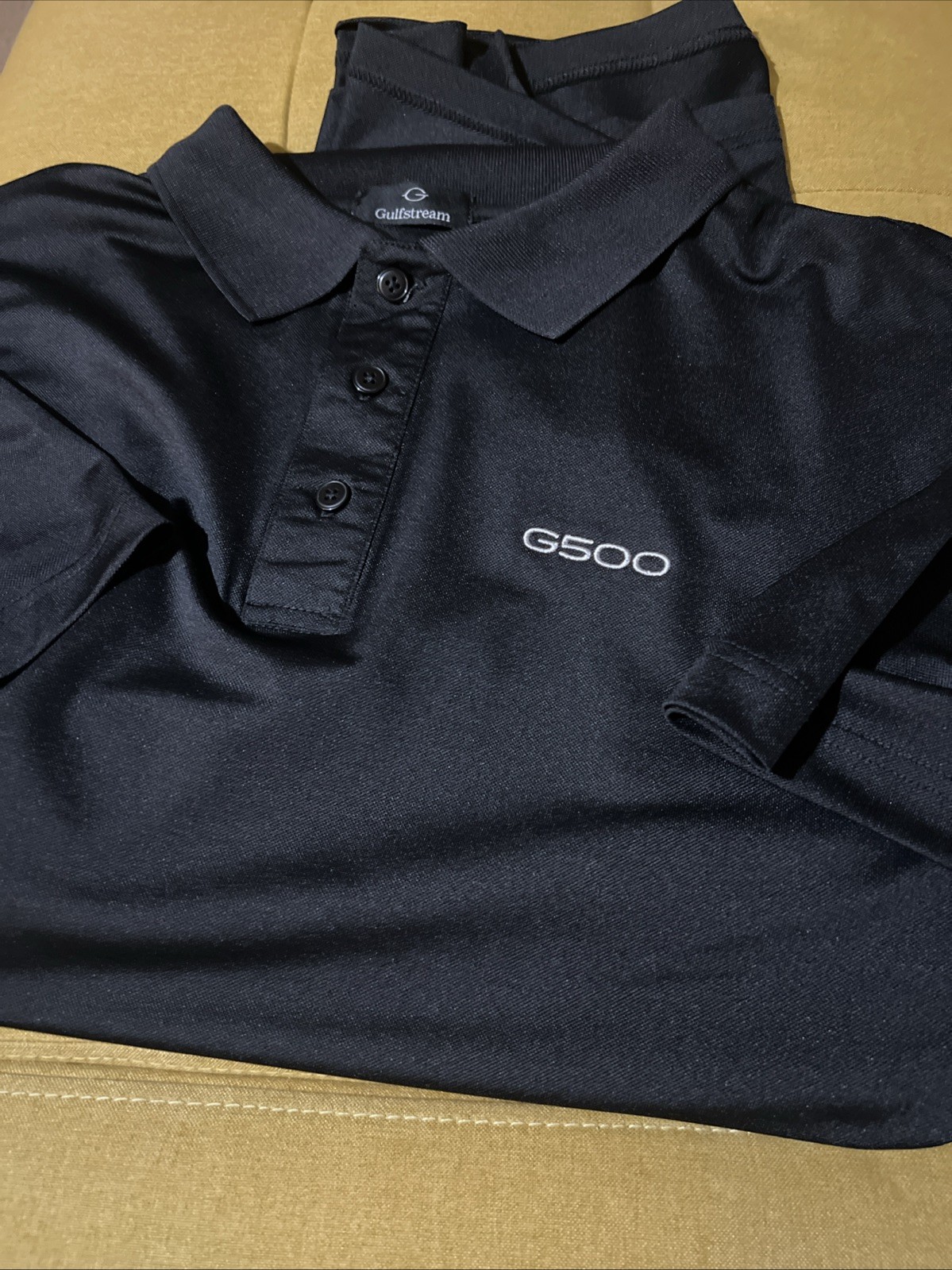 Aerospace G500 Shirt Polo Jet Gulfstream Men’s XL,2XL Black Logo Free Gift 🎁