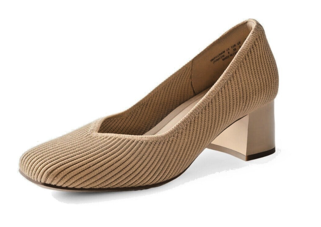 Burudani Knit Block Heel Shoes SZ 9.5