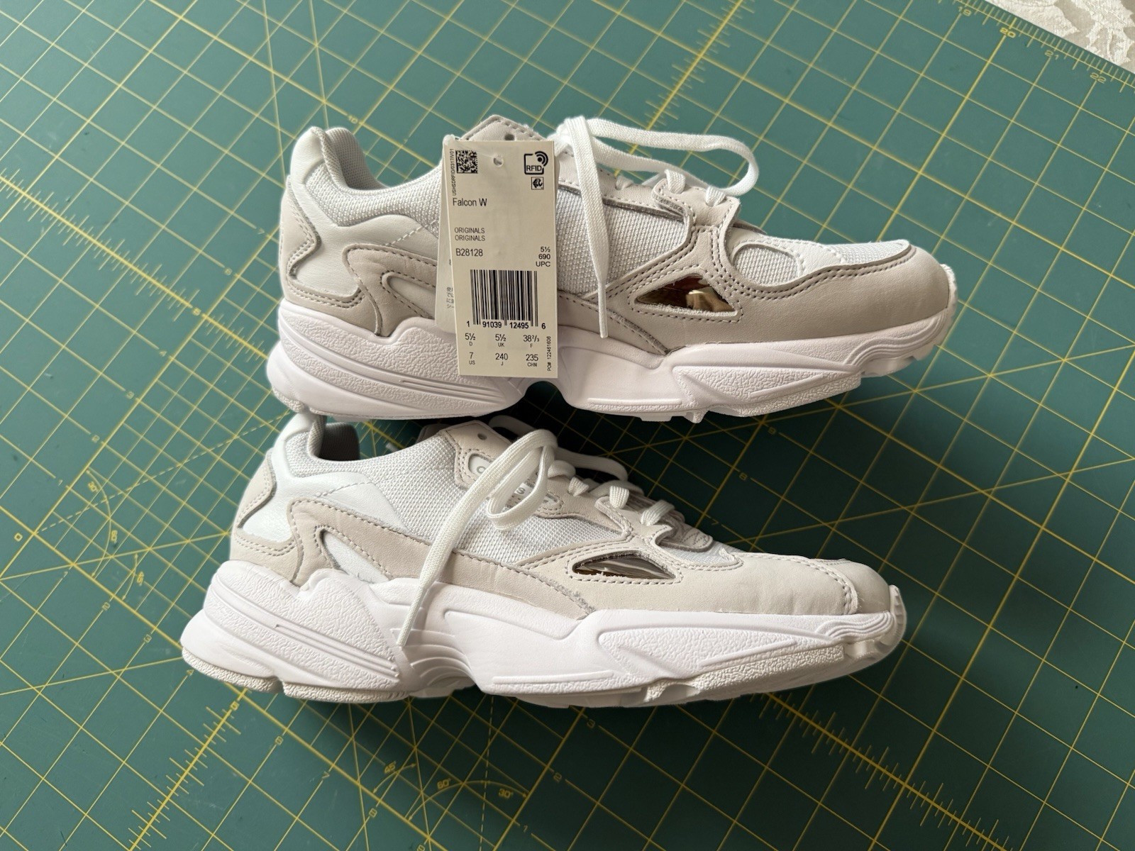 Adidas Women’s Falcon US 7 EU 38-2/3 White And Wheat Color