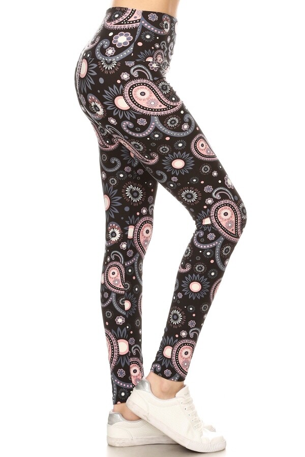 Buttery Soft High Waist Leggings PATTERNED regular & + sizes available!!