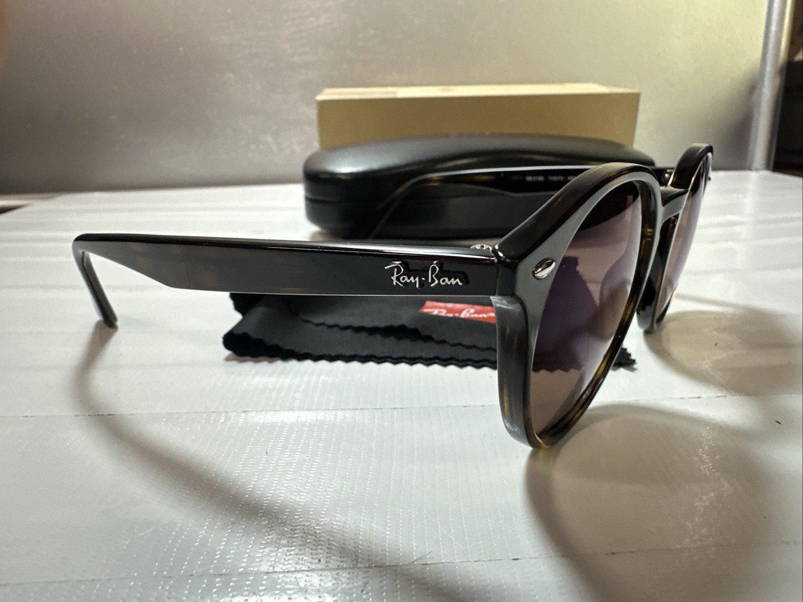 Ray Ban RB2180 Polished Light Havana Frame Brown Lenses Unisex Sunglasses 49Mm