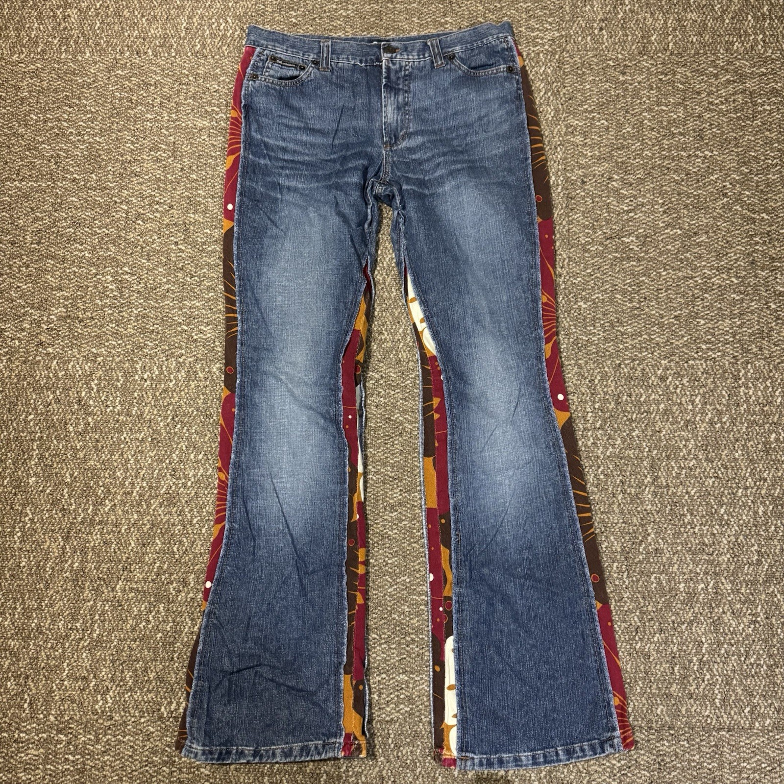 Dolce & Gabbana Jeans Women’s Blue Ittierre 36 50 Panel Flare Jeans D&G 33×33