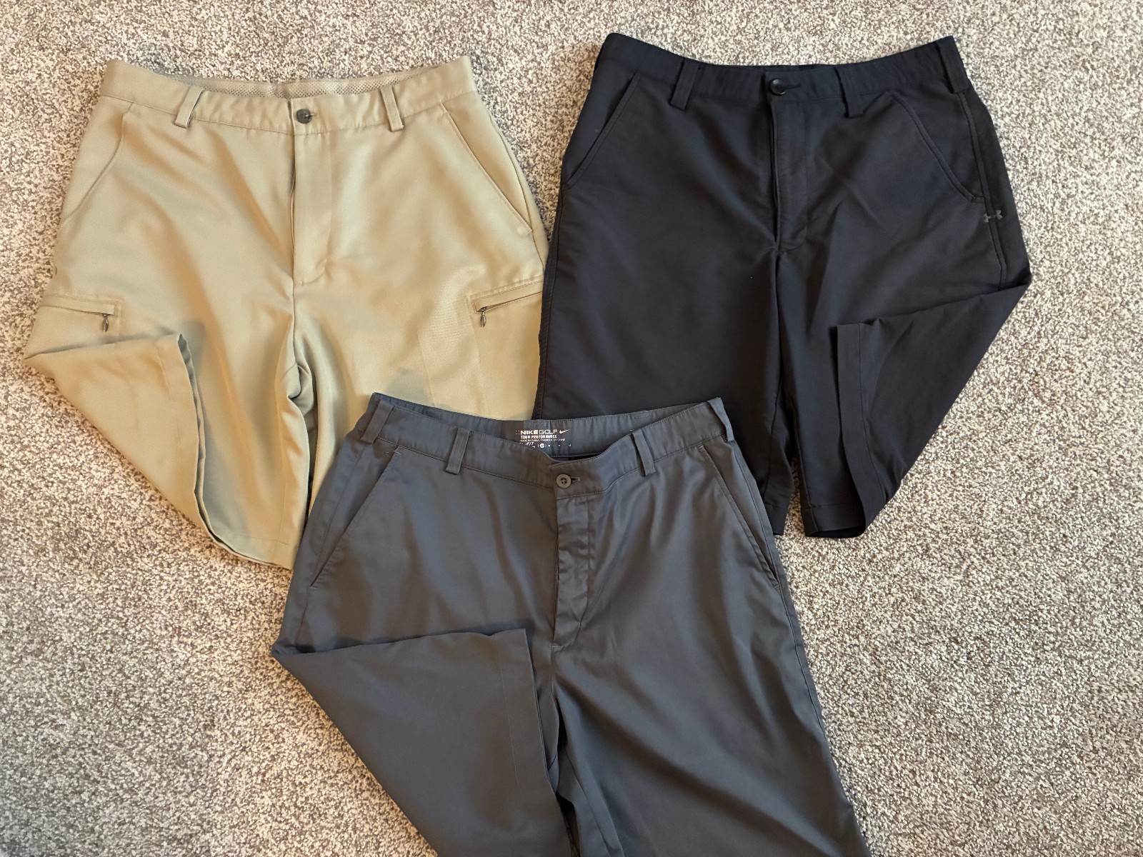 3 Nike Izod Under Armour Mens Golf Shorts size 32 medium