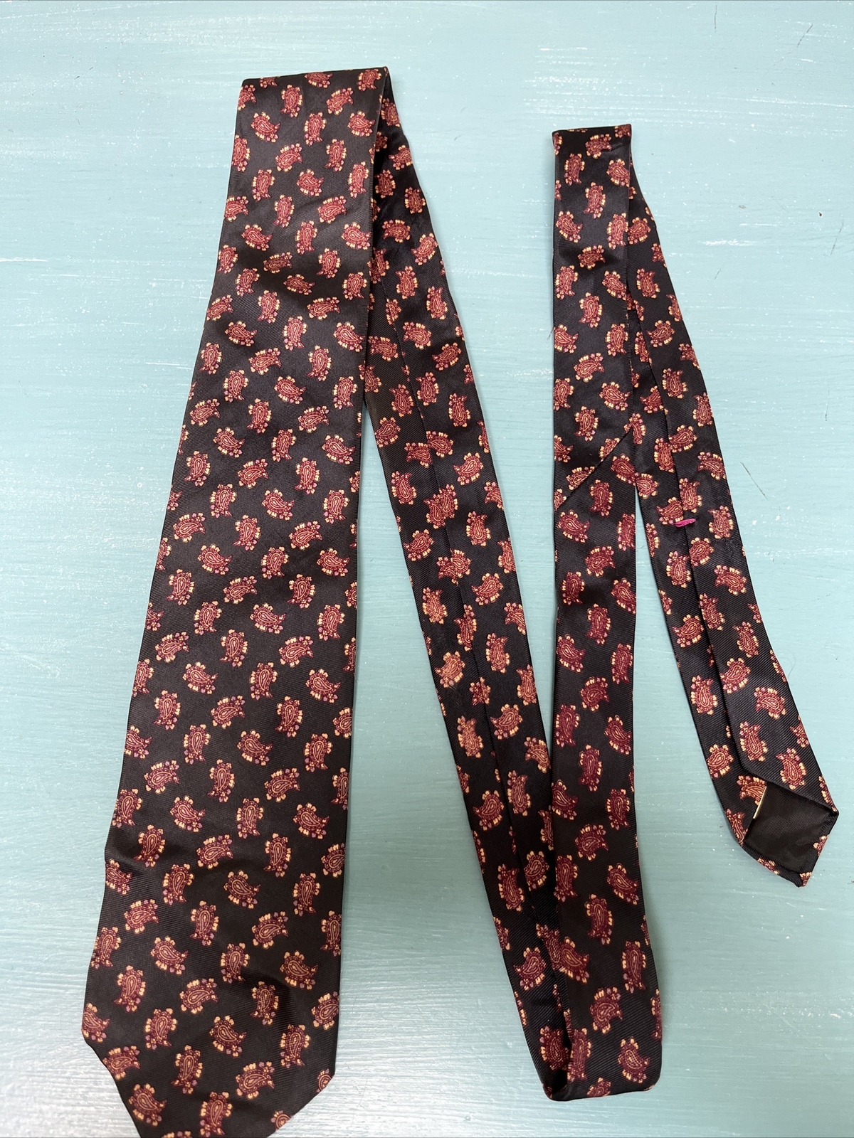Wenbley Silks 100% Silk Tie Classic 57-60” Tie Blue Black Gray