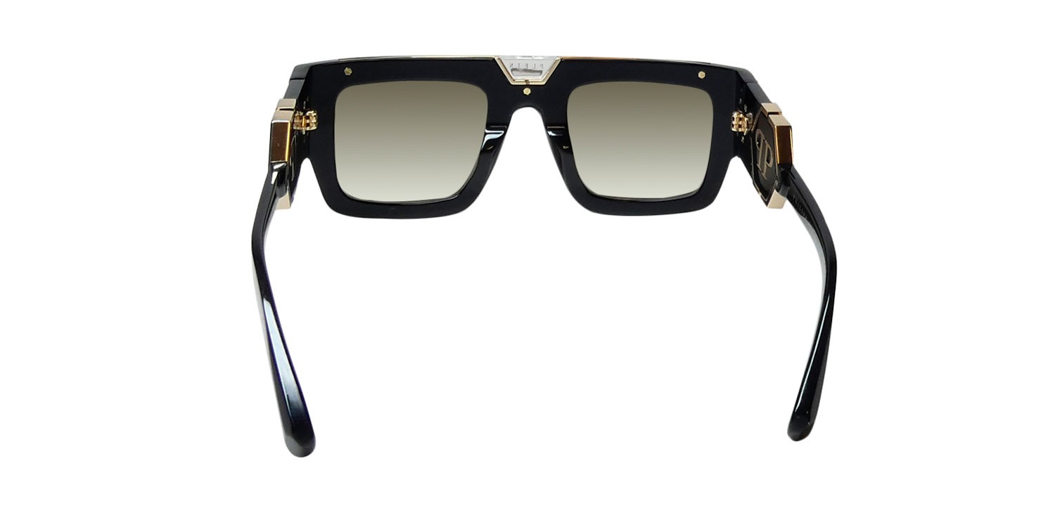 NEW PHILIPP PLEIN SPP092 PLEIN GLOOM SUNGLASSES 50-25-145 PLASTIC 0700 ITALY