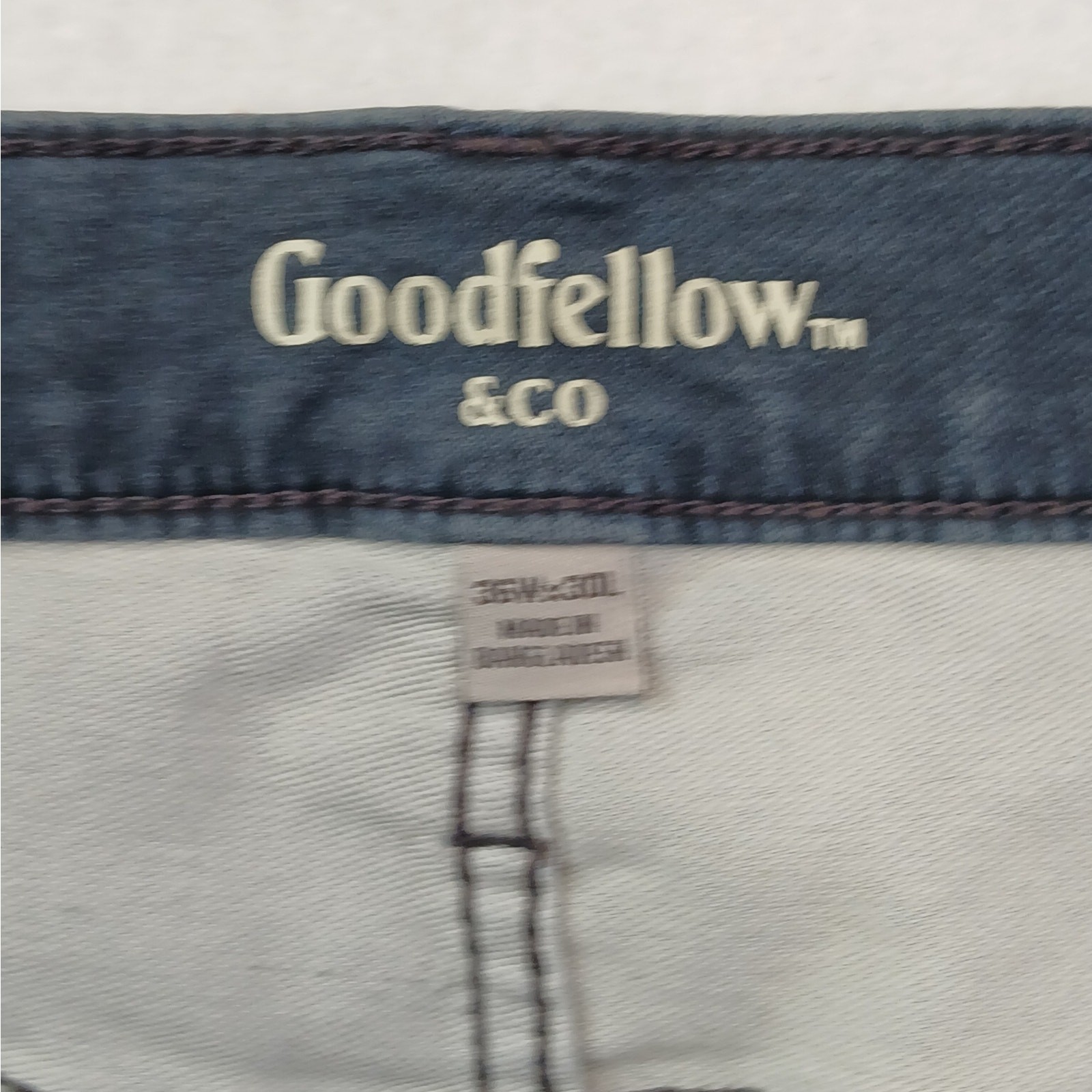 Goodfellow & Co Men 36×30 Blue Gray Total Flex Skinny Jeans Target Stretch