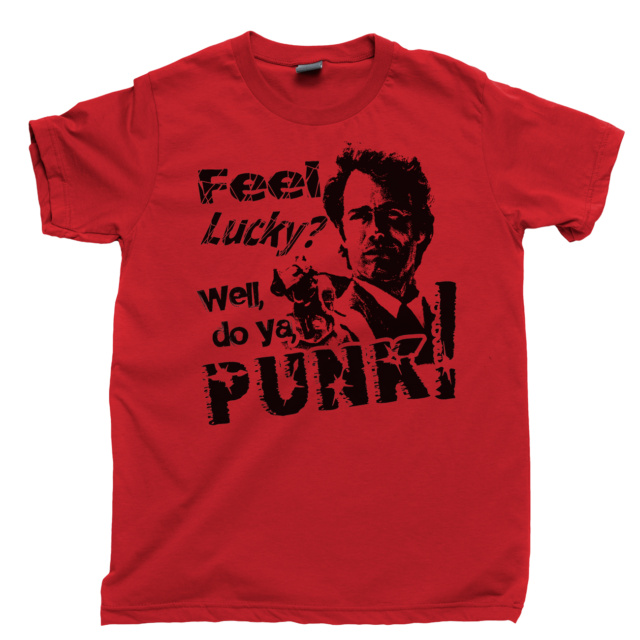 DIRTY HARRY T Shirt Feel Lucky Punk Clint Eastwood Western DVD Blu Ray Box Set