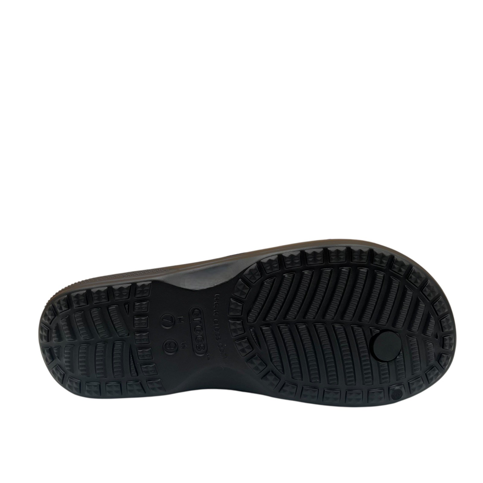 Crocs Baya II Womens Flip Flop Sandals Size 9 Black Lightweight Flexible Comfort