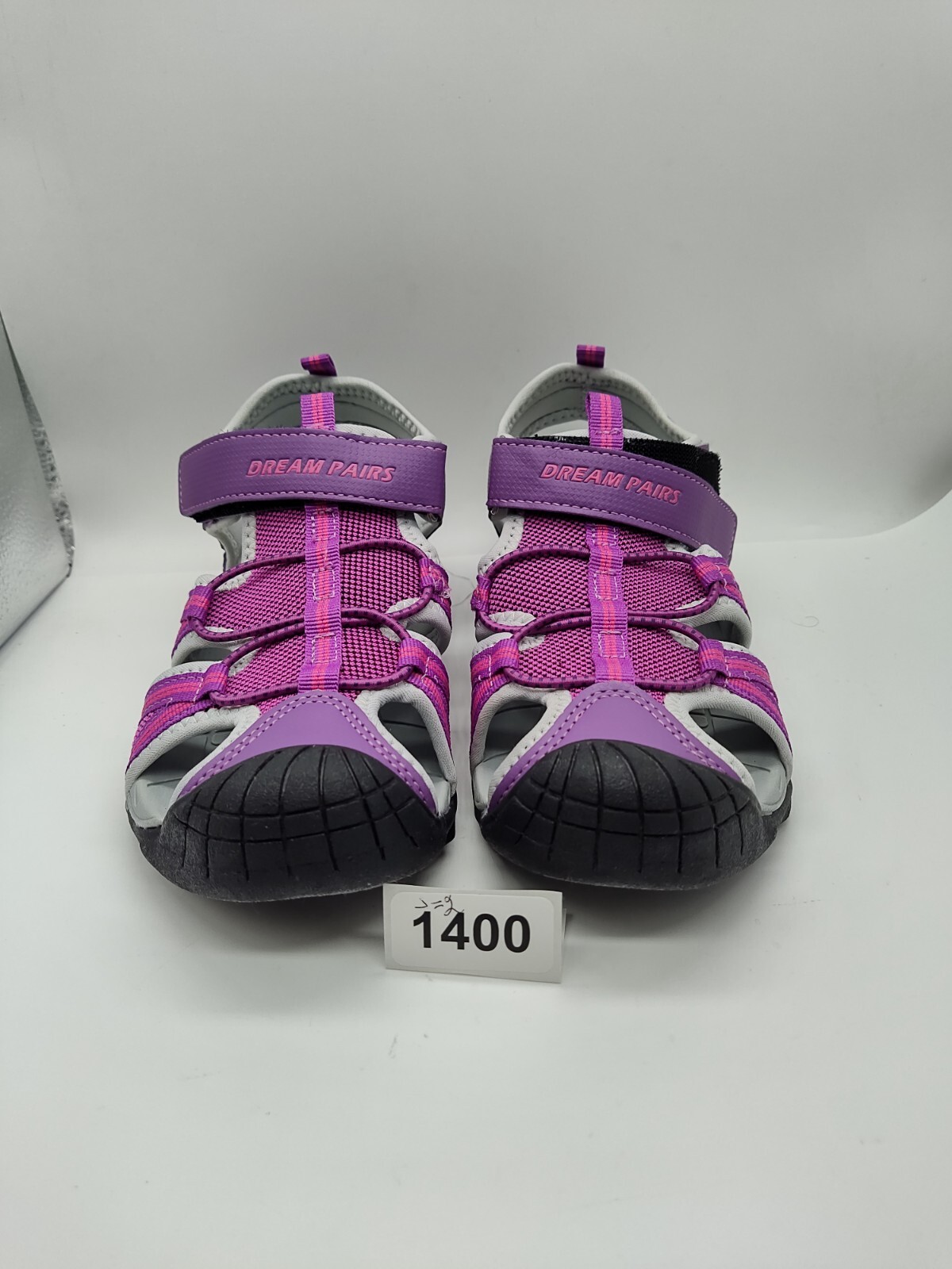 Dream Pairs Athletic Toddle Sandal Slippers Unisex Kids Purple/Gray Sz 2 #1400