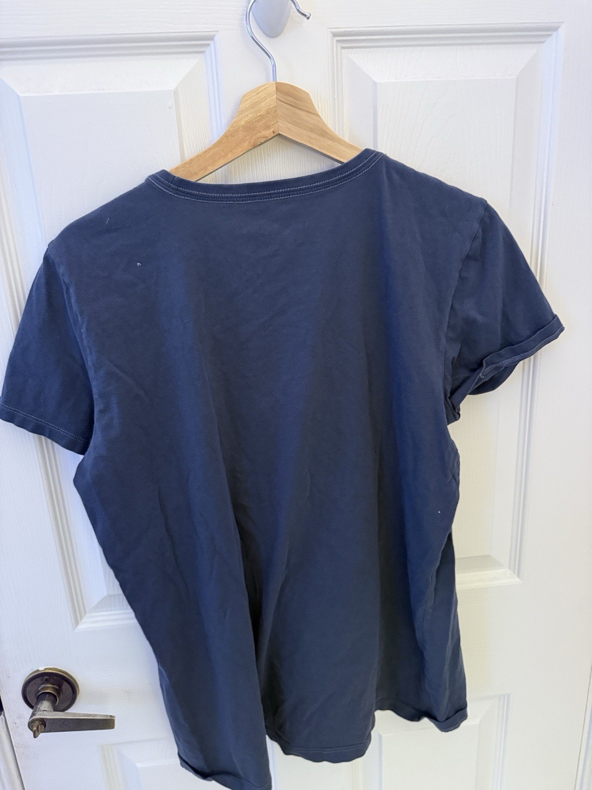 Life is Good Women’s L Blue Graphic Print Crew Neck Short Sleeve Tee