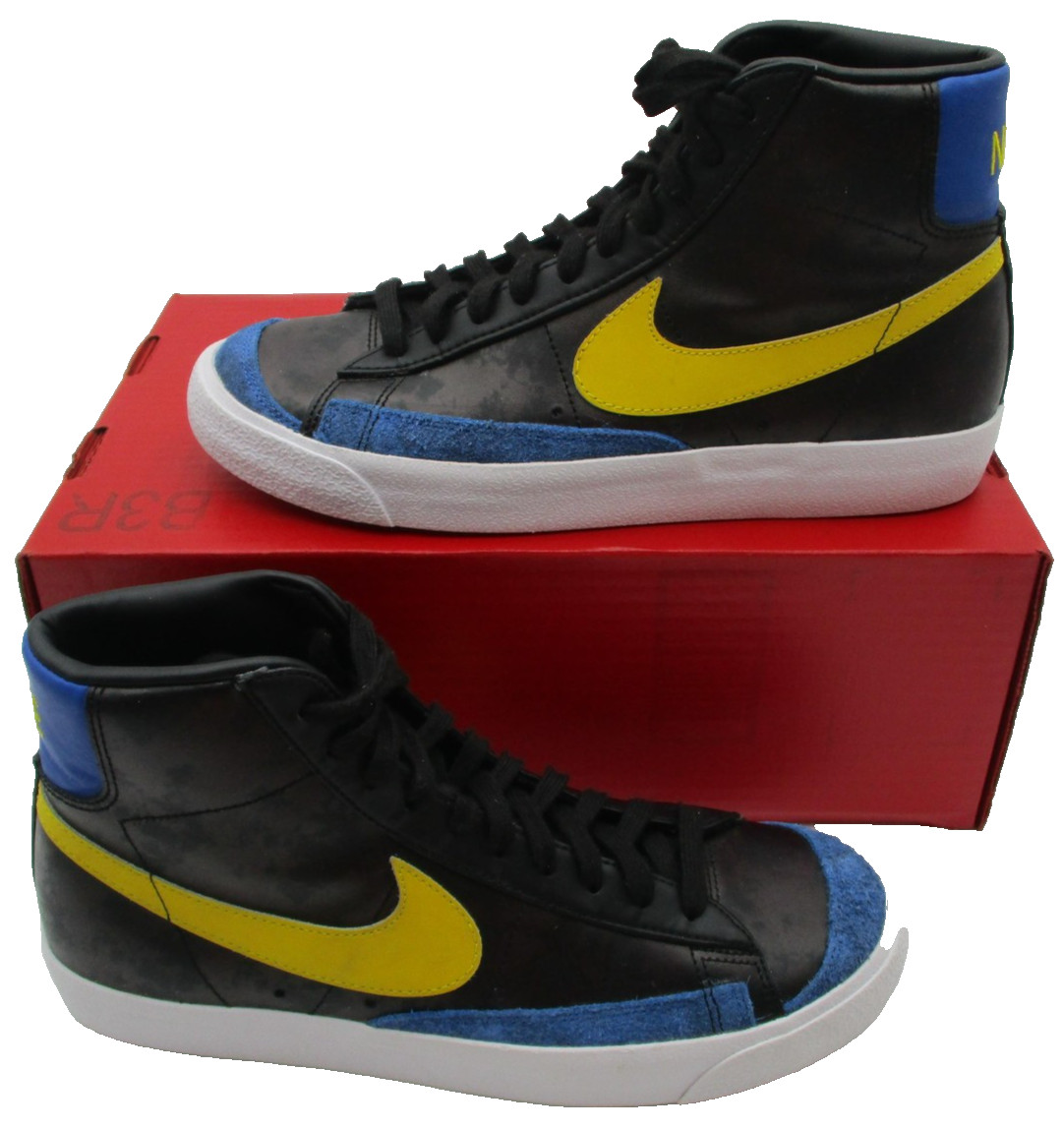 Nike Blazer Mid ’77 Peace Love Basketball Shoes Mens 8.5 Black DC1414-001 (1U6)
