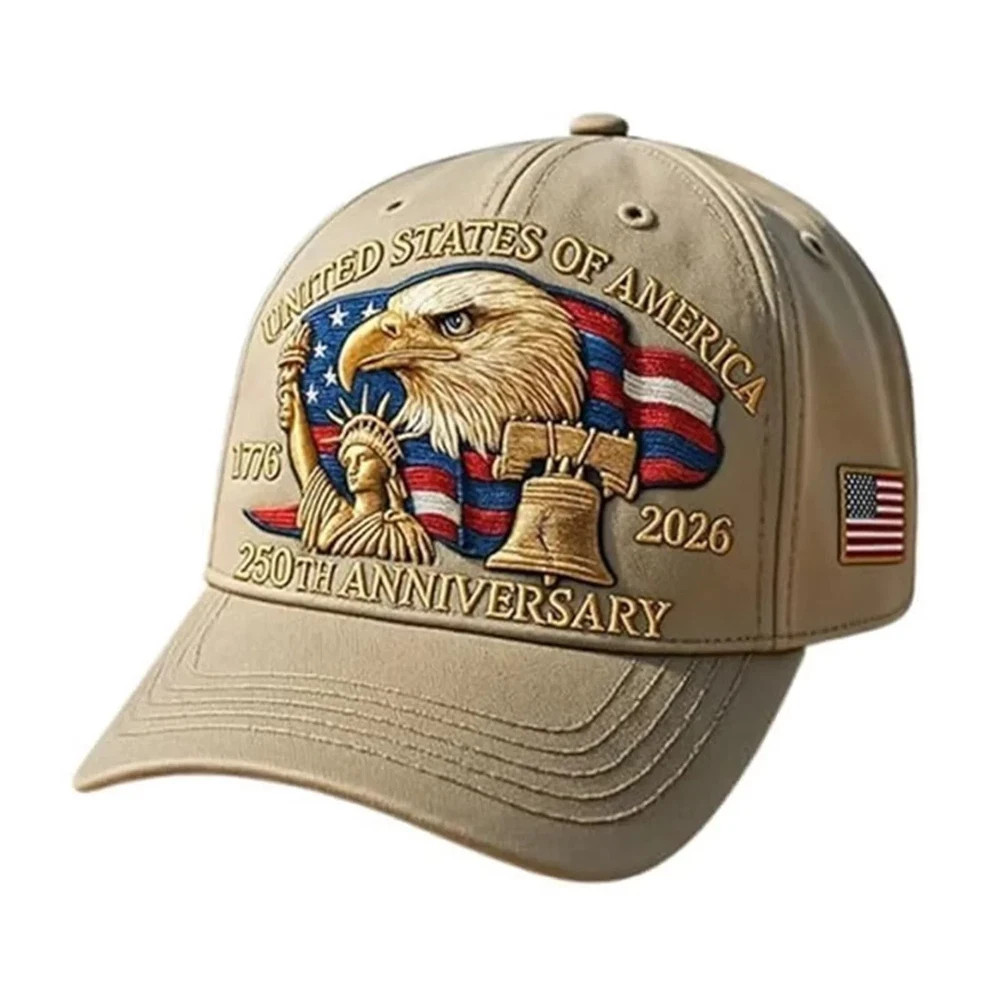 Baseball Cap United States 250th Anniversary Hat Suitable for Multiple Occasion