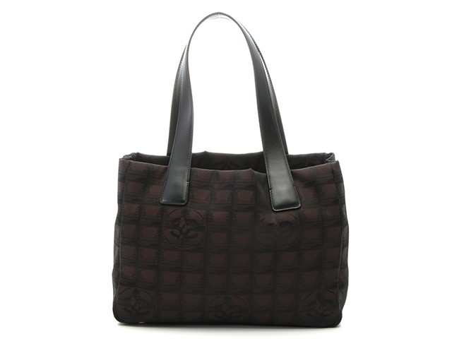 CHANEL A20457 bag Back New Travel Line Tote PM Dark Brown/Black/Gold Plated …