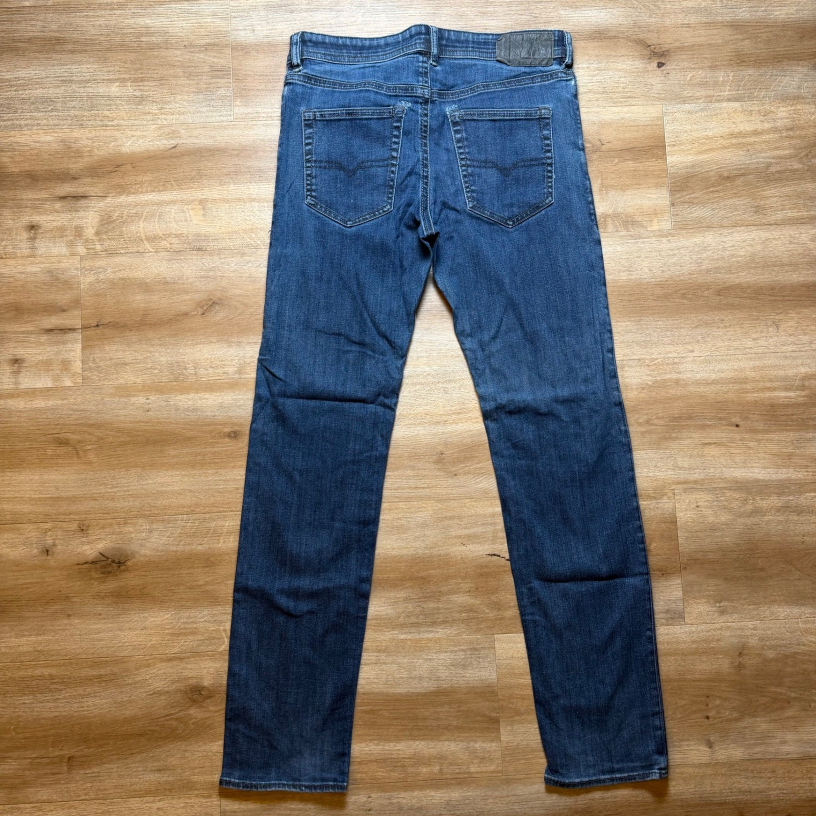 Diesel Buster Jeans Mens 31×32 Blue Regular Slim Tapered Stretch Denim 0607A