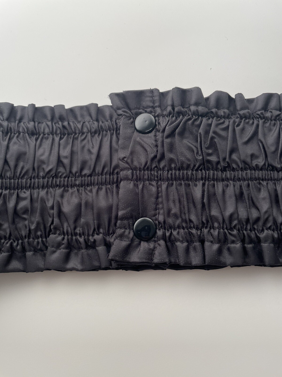 Cejon Ruched Black Elasticated Stretch Wide Belt M. Goth. Halloween.