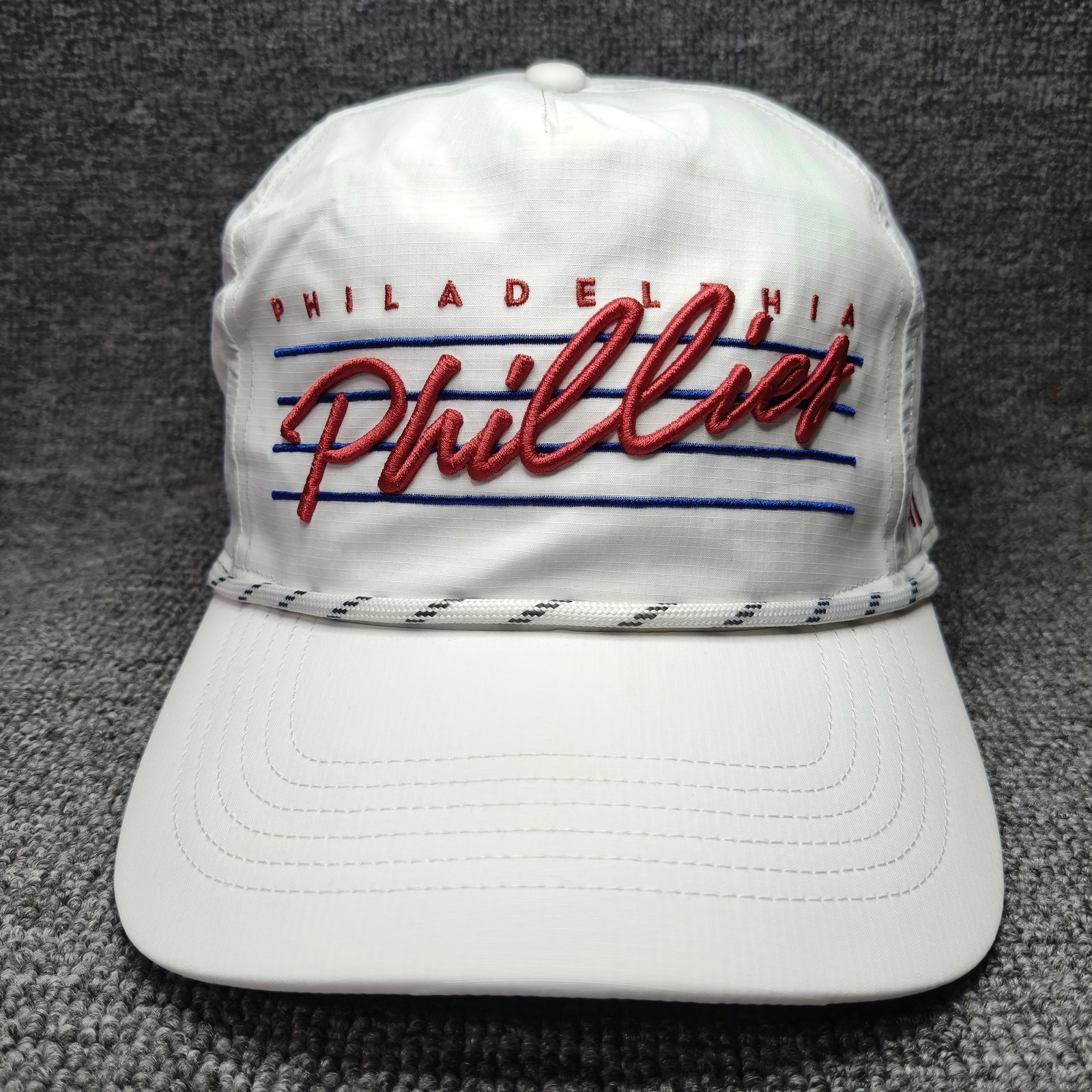 ’47 Brand Philadelphia Phillies Rope Snapback Hat White Retro MLB Cap