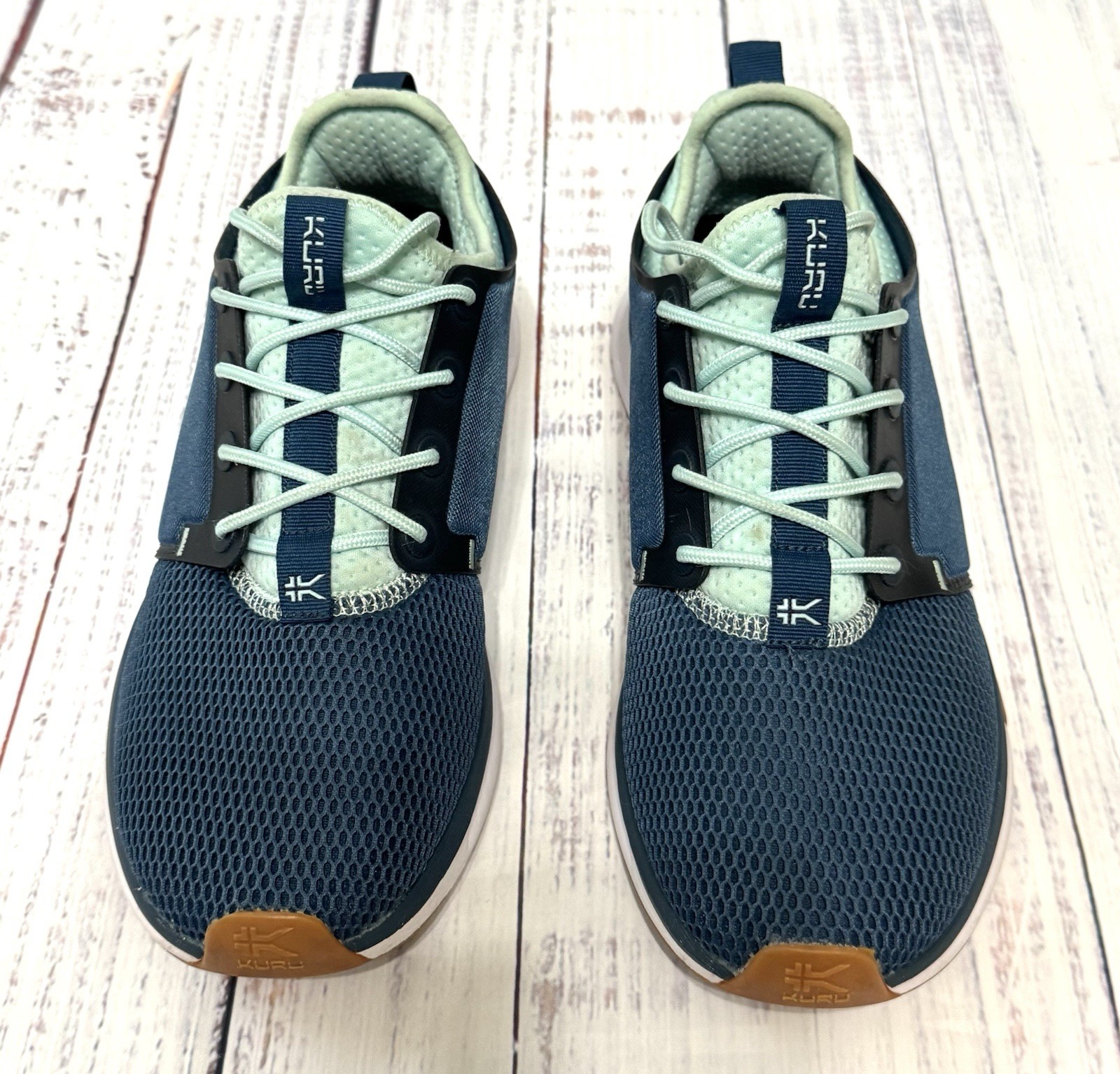 KURU Atom Women’s 9M Casual Walking Training Shoes Blue White Gum