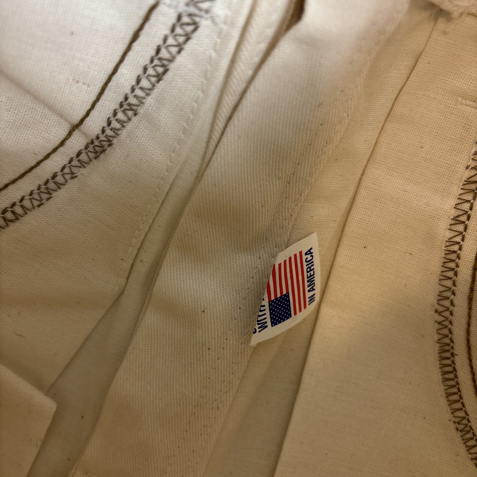 VTG NEW Stan Ray 50th Anniversary Carpenter Ivory Pants Painter USA Mens 28×32