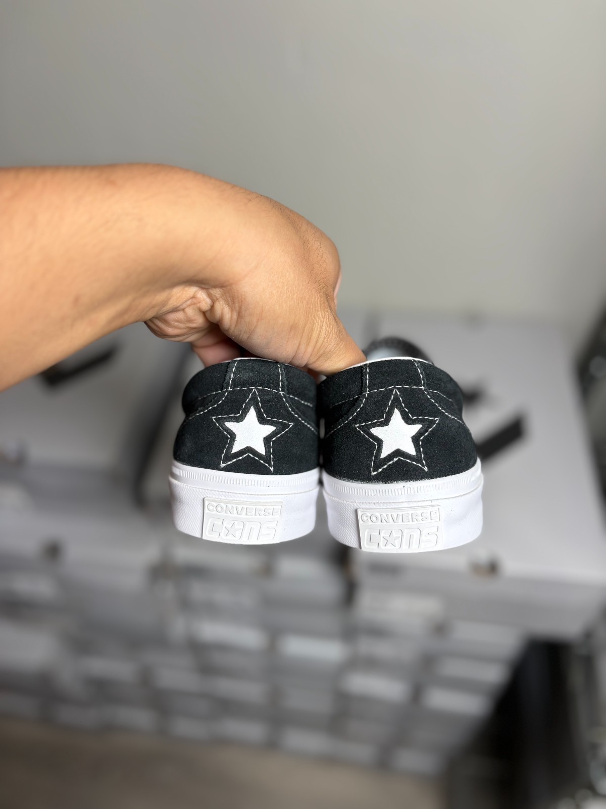 Converse Cons One Star CC Pro Suede Slip – Black/White [160545C] MENS PICK SIZE