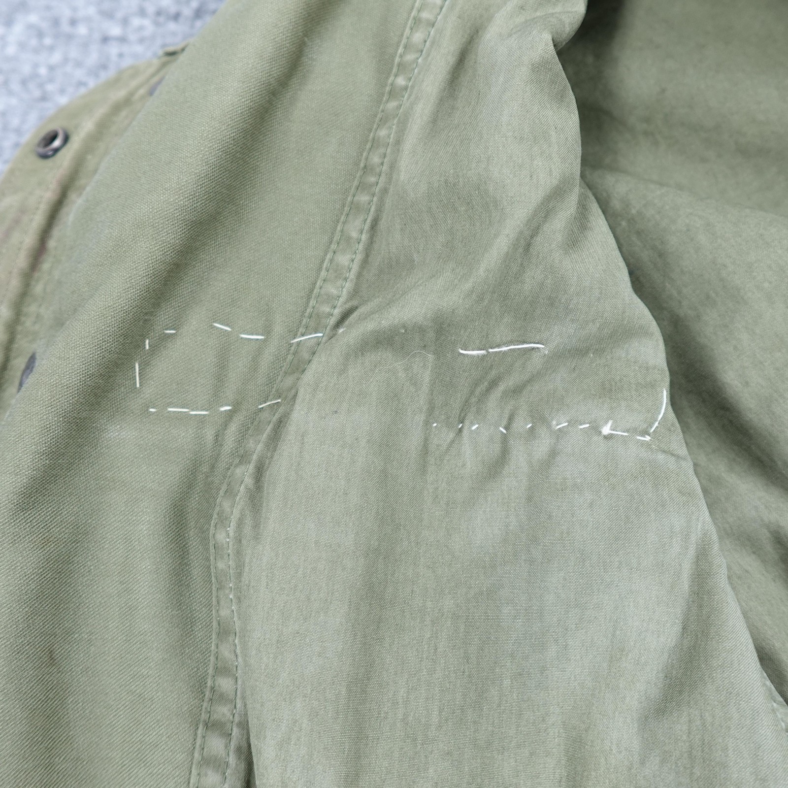 US Army Field Jacket Mens Small OG-107 M-1951 Cotton Korean War 1950s Vintage
