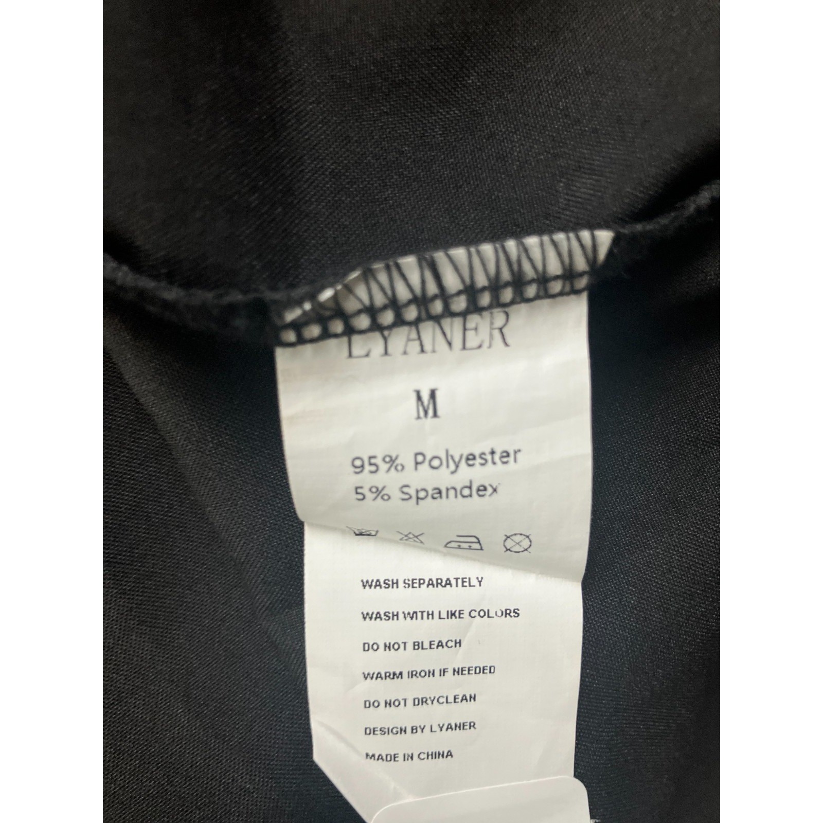 Lyaner Shirt Dress Womens Medium Black Tie Waist Short Sleeve Twist Button Front