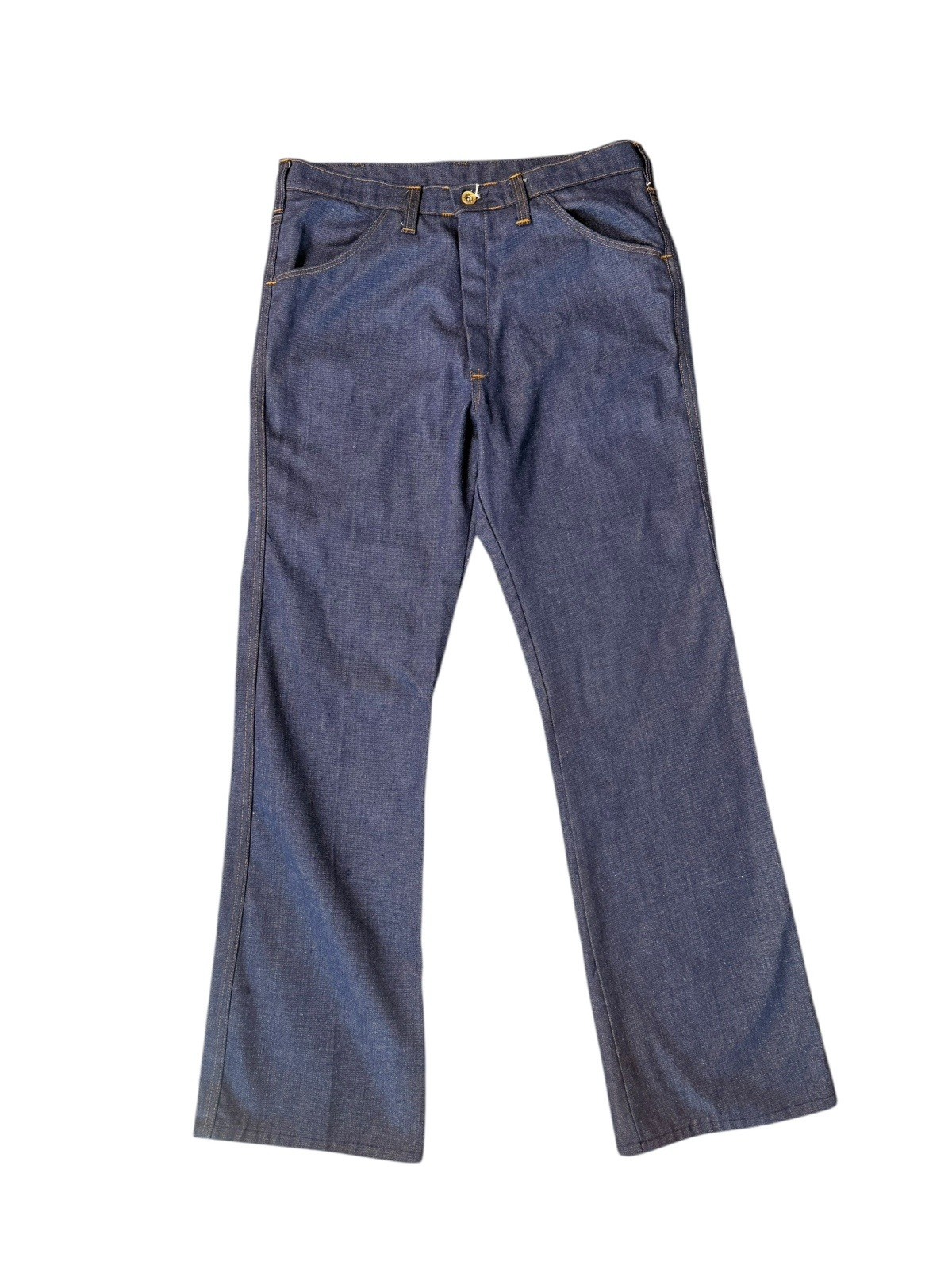 Vintage 1960s Dark Denim Bellbottoms Jeans 32×32 Mint!!