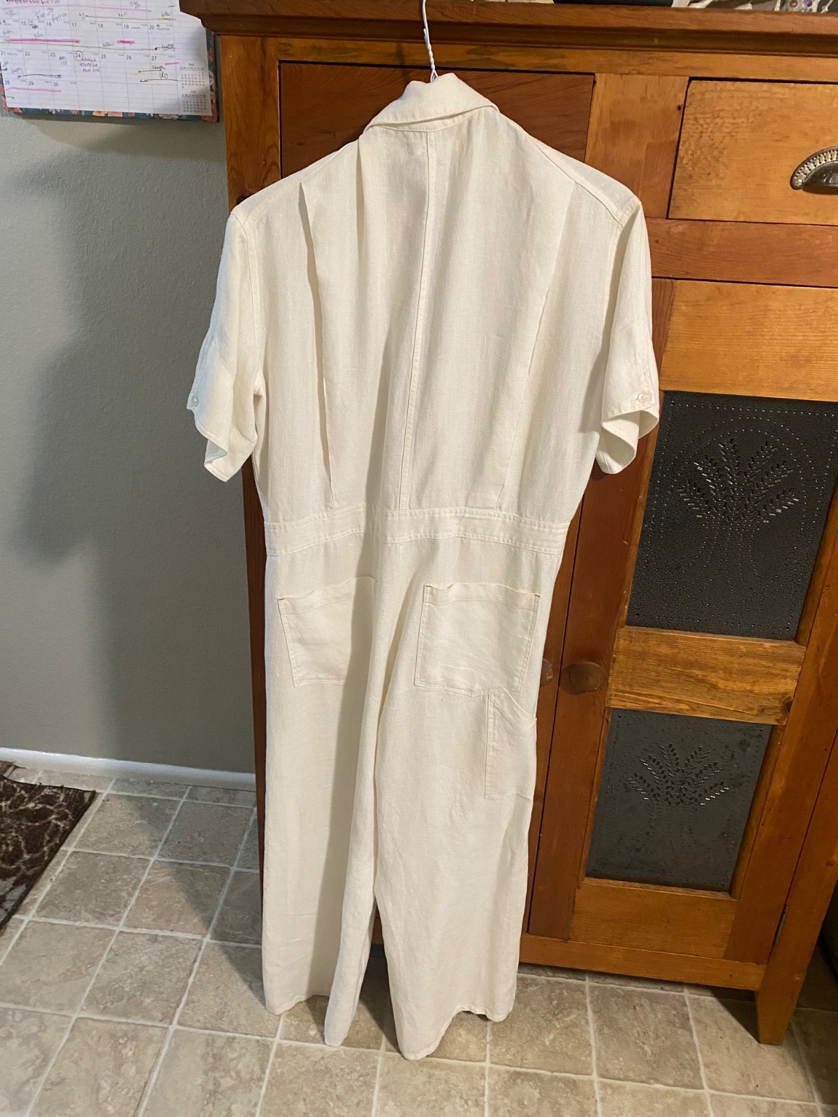 Christy Dawn The Penny Jumpsuit-White-M