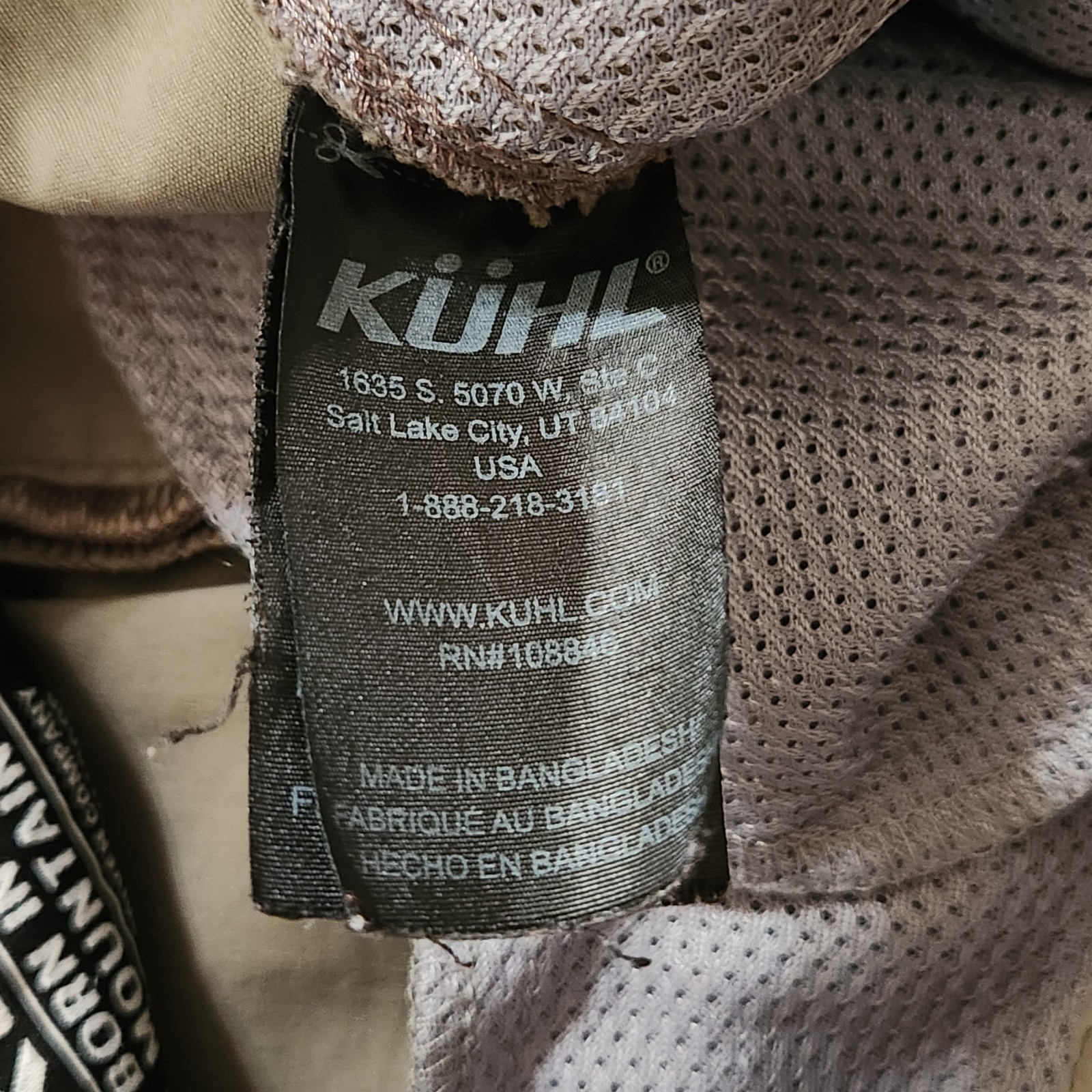 Kuhl Renegade 10in Shorts Size 35 Khaki Water Resistant Quick Dry 8 Pockets 5121