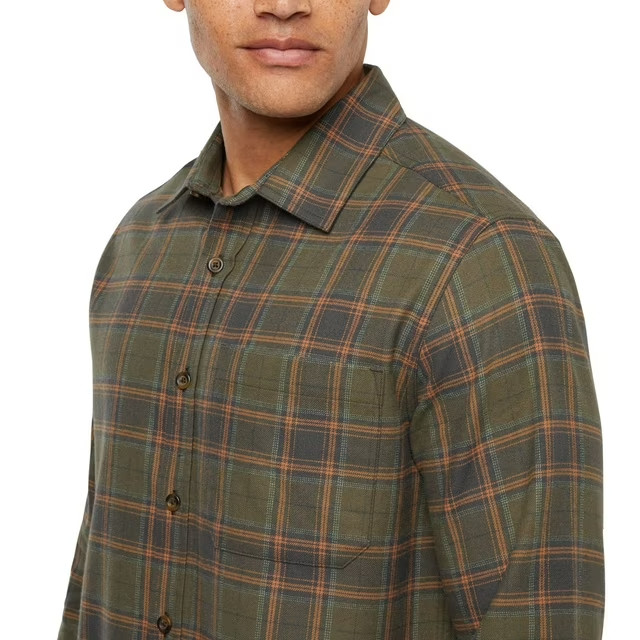 Eddie Bauer Men’s Flannel Shirt Size XXL Green