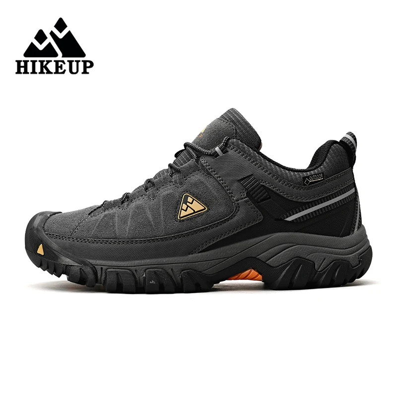 High Quality Men Hiking Shoes Durable Leather Climbing Outdoor Sneakers