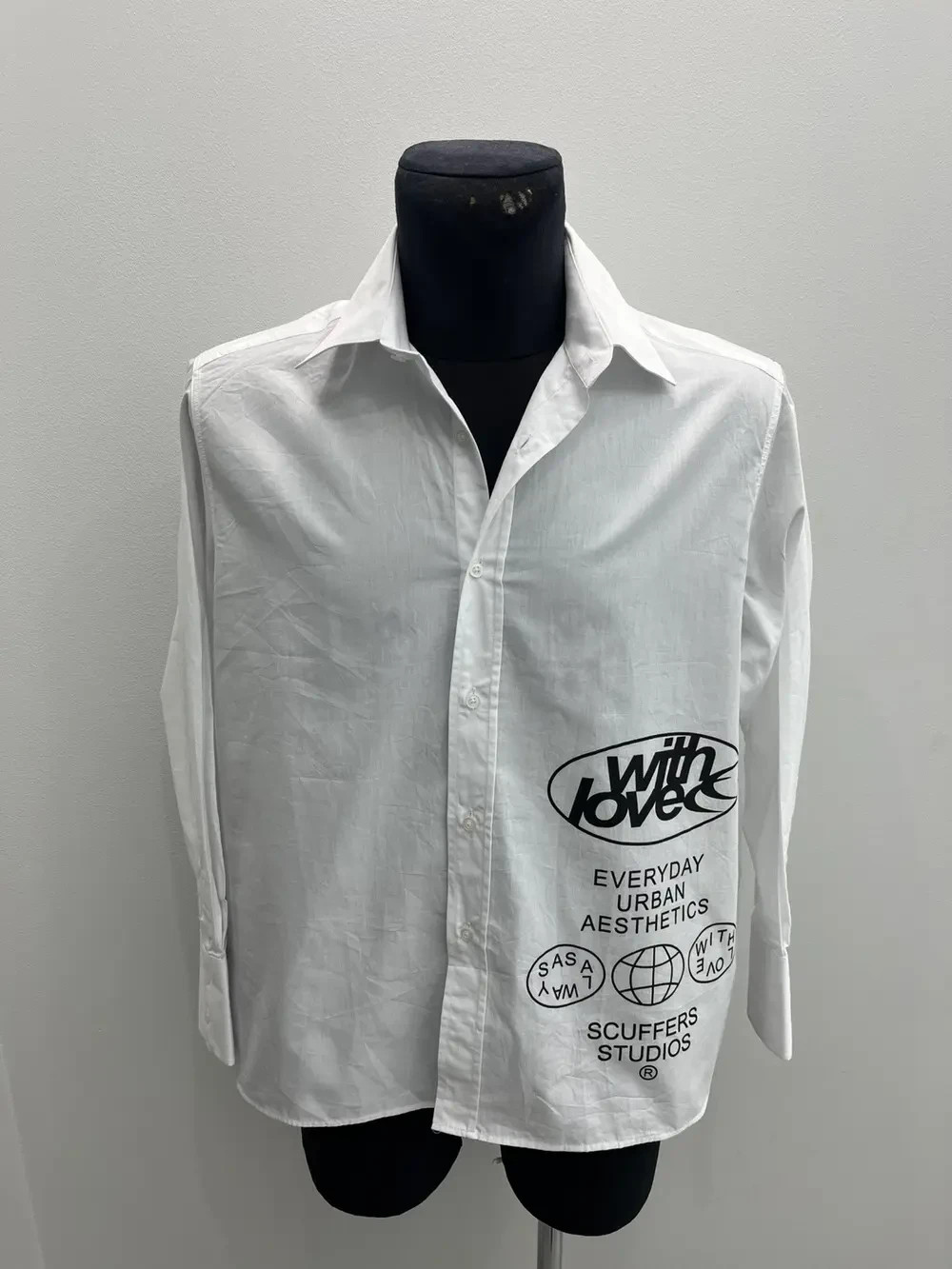 Scuffers Logo Printed Button Ups Shirt Size M
