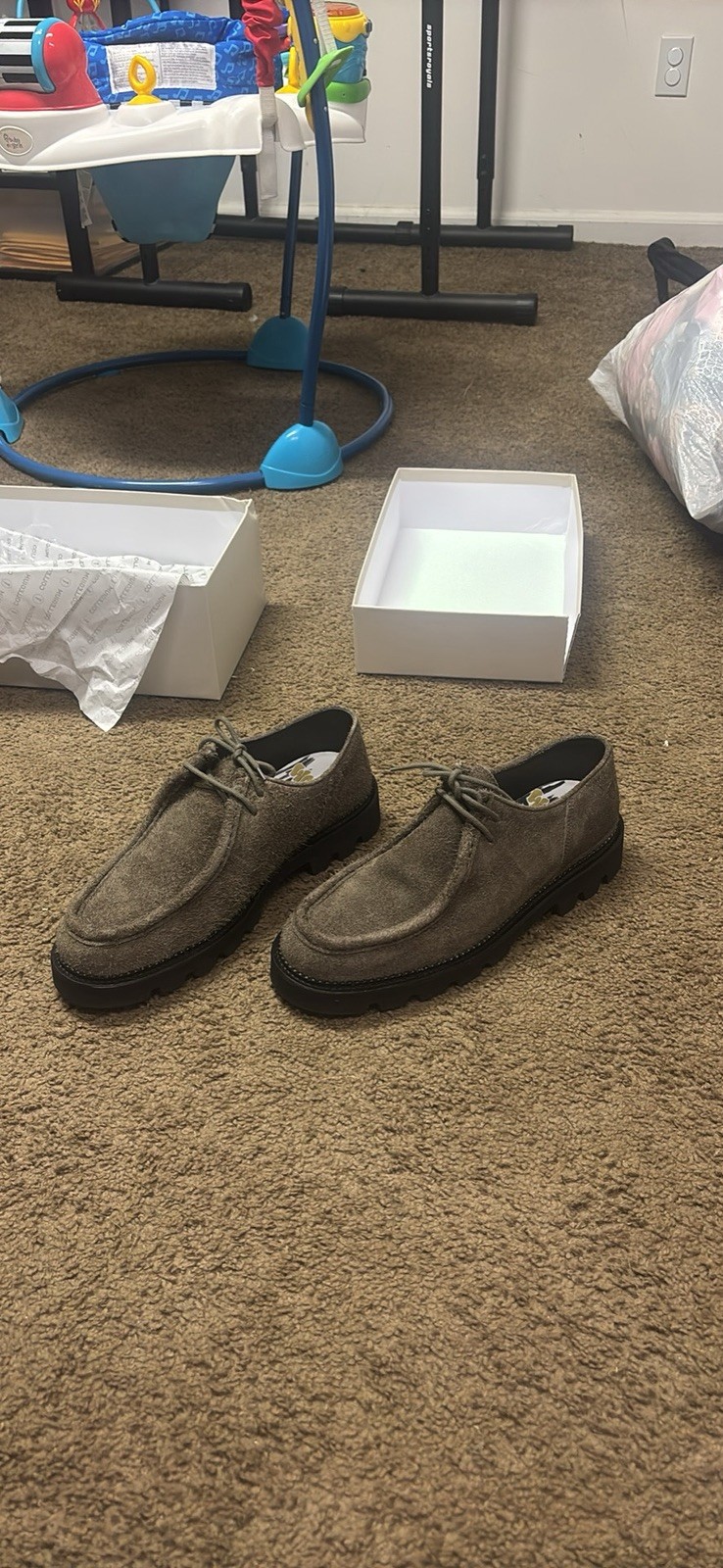 Men’s Collegium Moc-Toe Derby Sz 12 Mocha