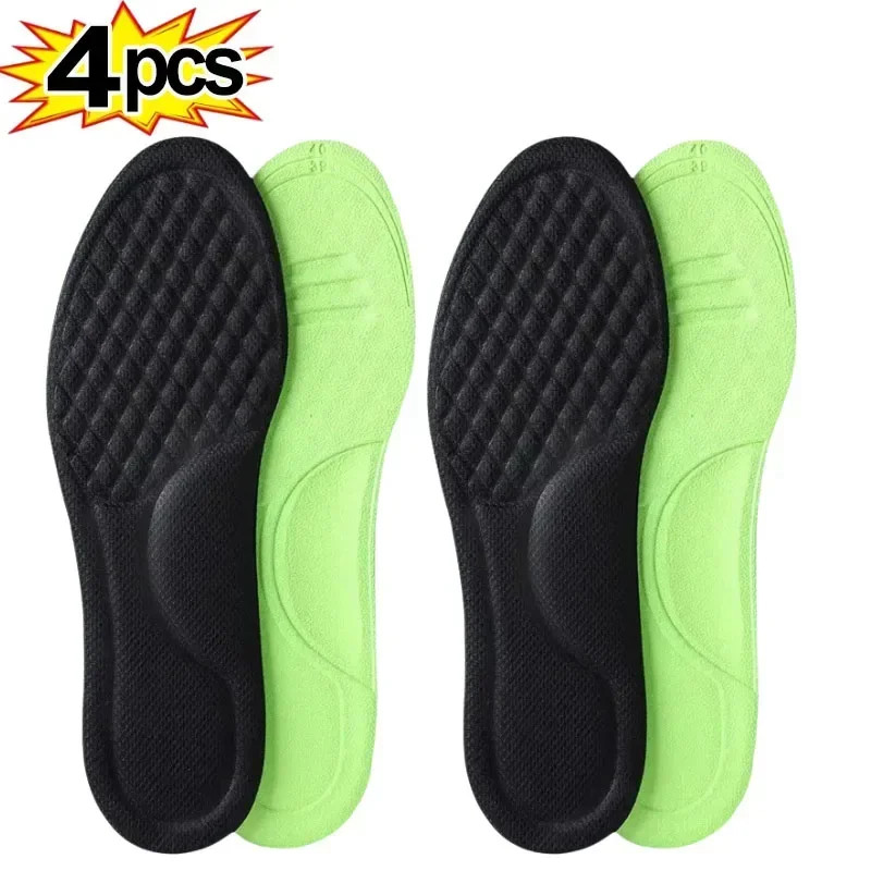 2/6pcs Soft Memory Foam Orthopedic Insoles Deodorizing Insole Shoes Sports Abso