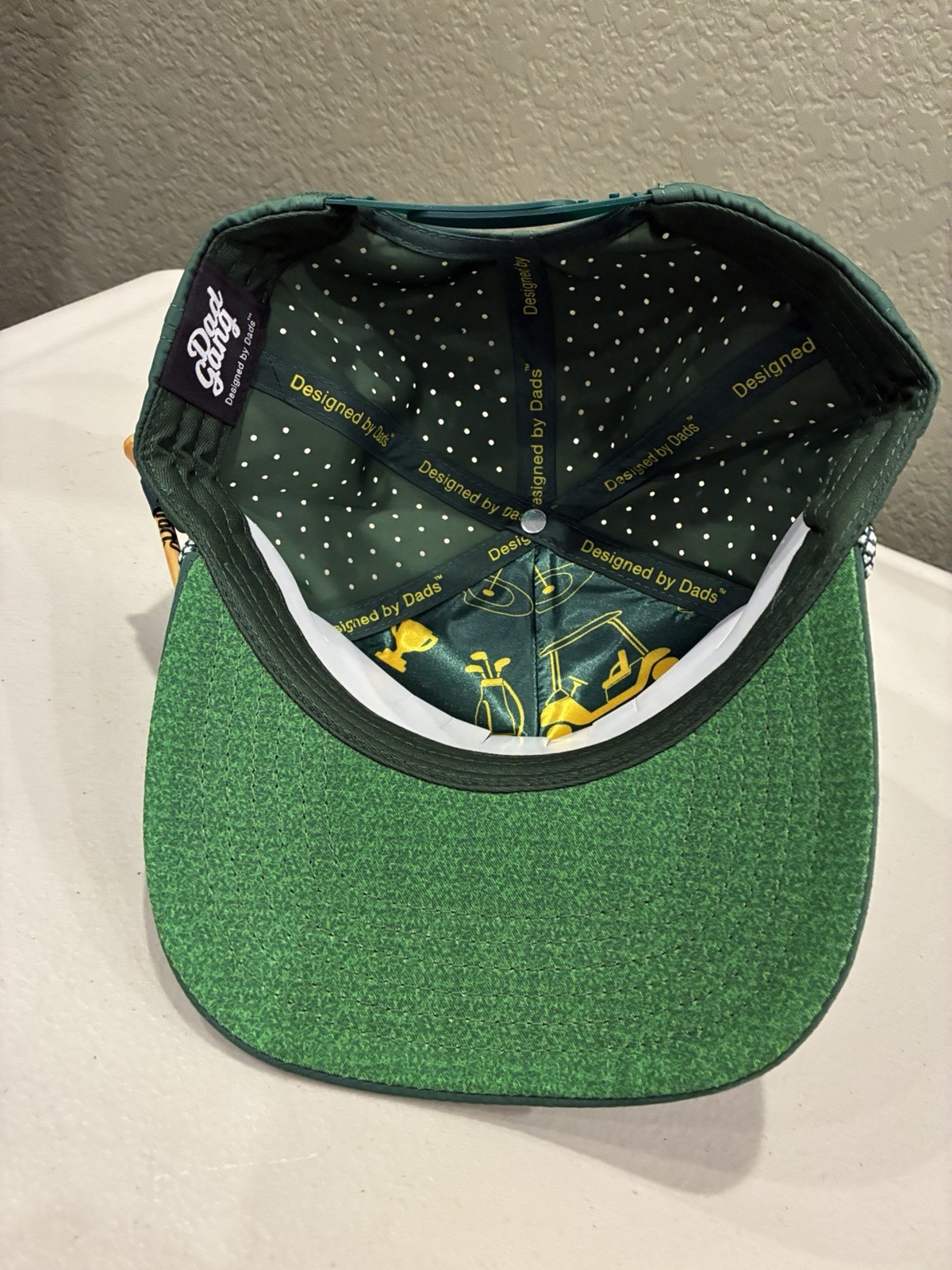 NWT Dad Gang Fairway SnapBack Golf Hat With Tee Green