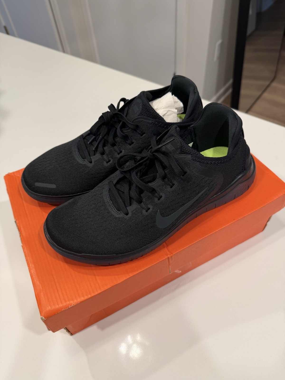 Nike Free RN CZ1884-004 Black/Black/Off Noir Men’s Textile Athletic Sneaker