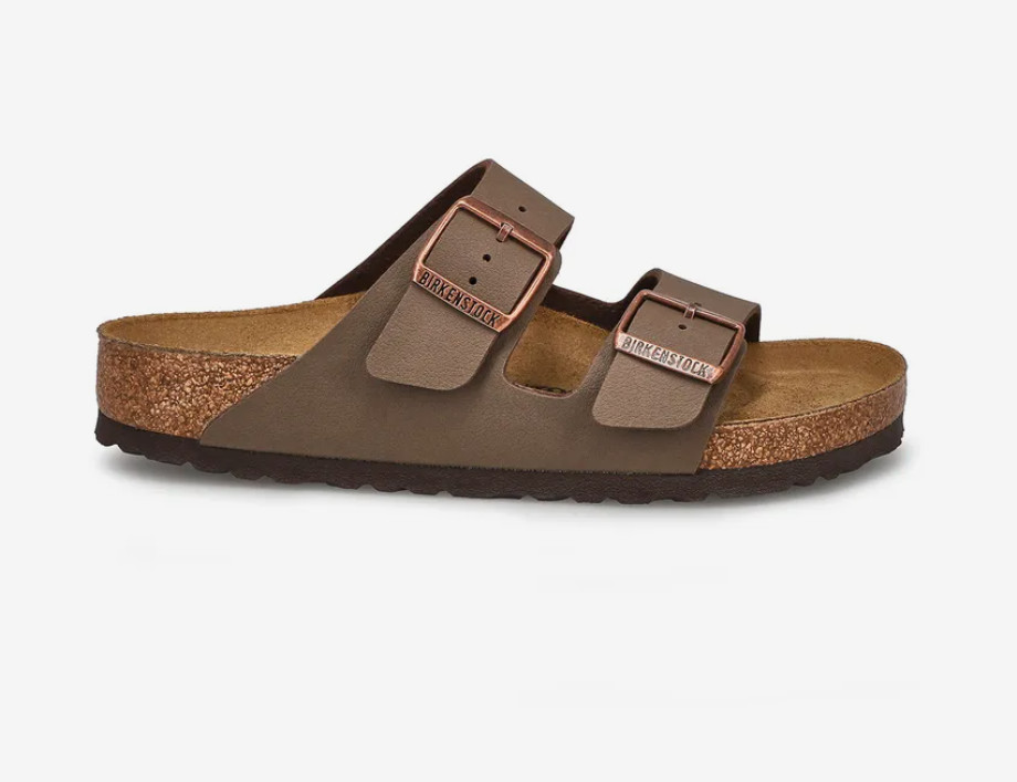 Birkenstock Arizona Birkibuc Two-Strap Mocha/Stone Unisex Sandals EU 37-45 NEW