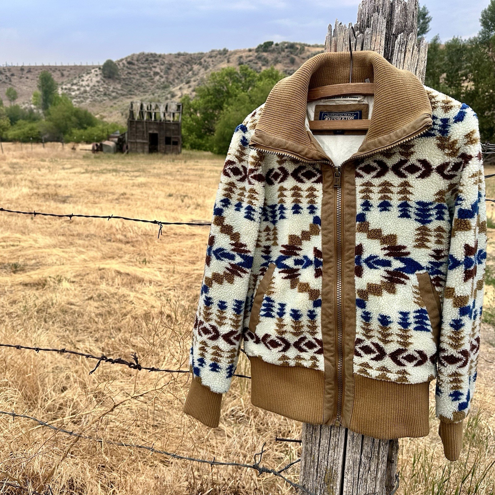 Pendleton Foxglove Fleece Bomber Jacket Juniper Mesa Range Western NWOT Small
