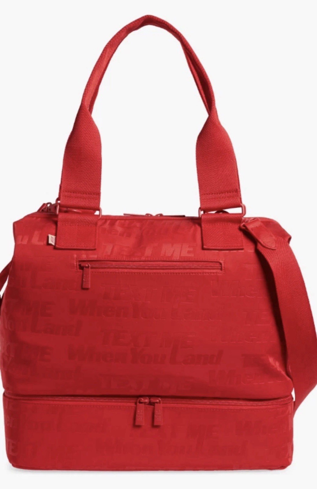 NWT Beis x The Lonely Ghost Mini Weekender in Red – LIMITED EDITION