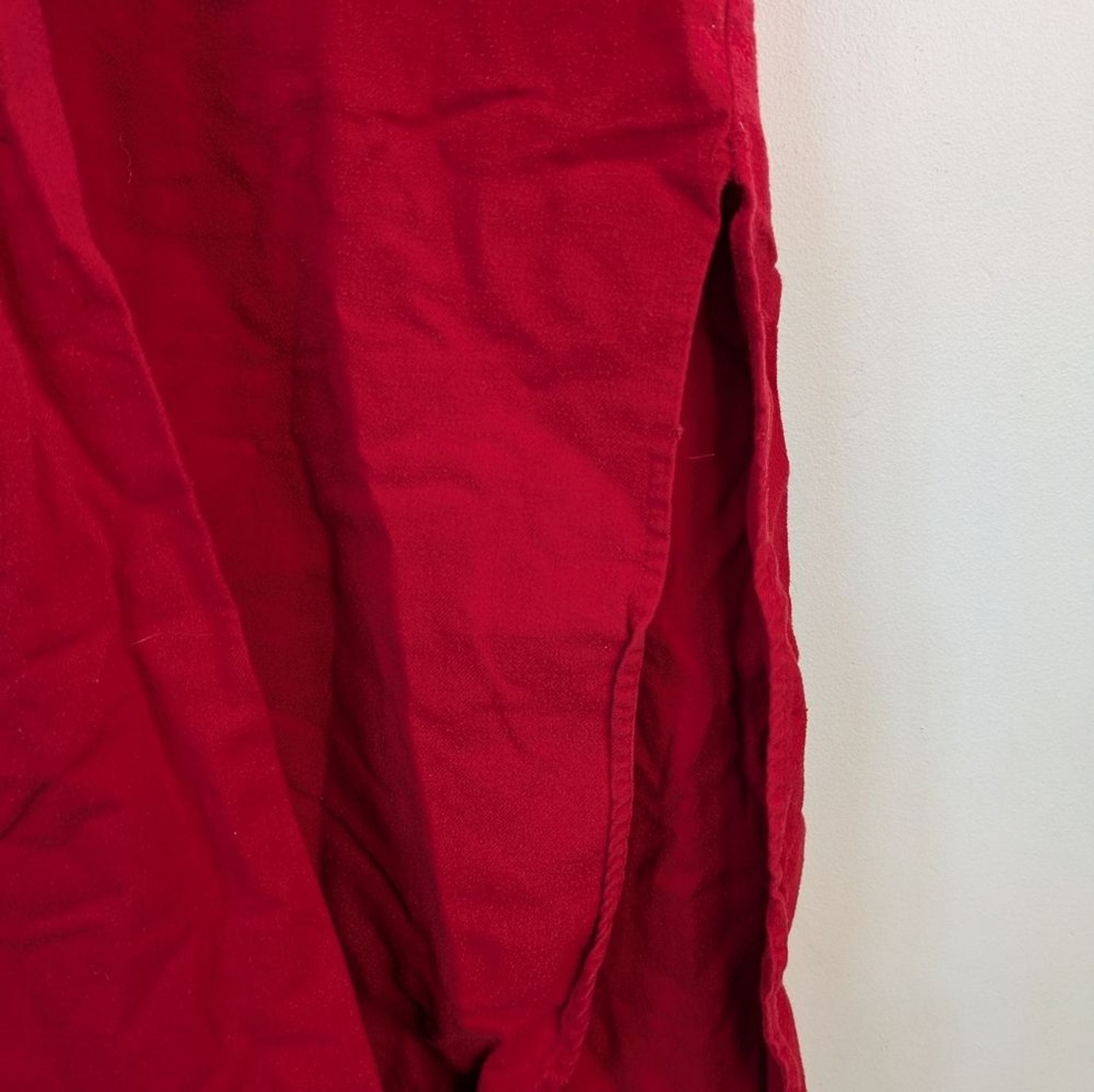 Vintage Victorias Secret Authentic Country Cottons Flannel Red Button-Up Nightie