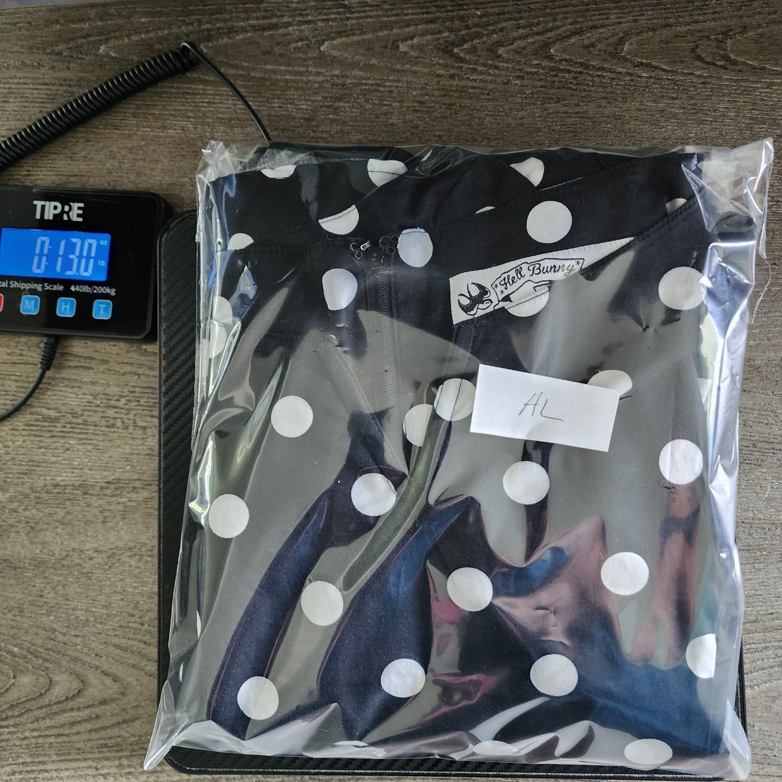 Hell Bunny Vixen XL Black White Polka Dot Fit Flare Rockabilly Swing Dress