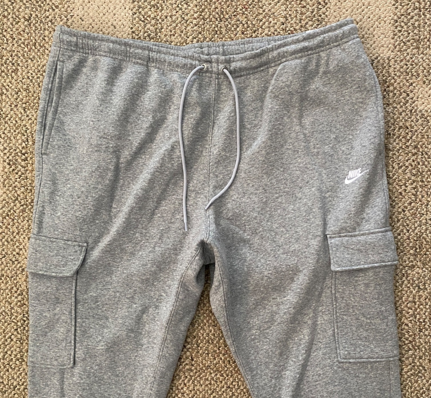 Nike Club Fleece Cargo Pants Sweat Sweatpants FN3805-063 Gray Men’s Size XXL